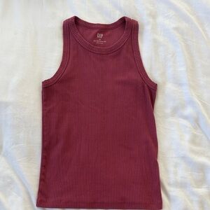 GAP High Neck Ribbed Tank Top
